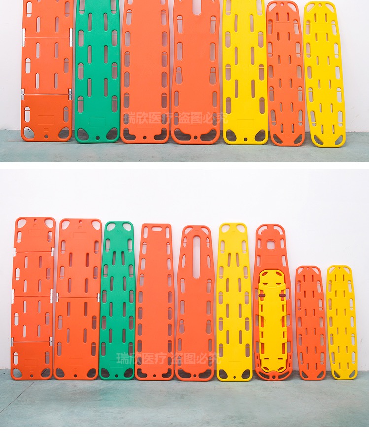 2 Folded Collapsible Spine Board Orange Ems Spine Board For Outdoor Survival