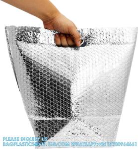 Wholesale Insulated Foil Bag 8 X 8 X 8 Inch. Pack Insulated Shipping Bags For Food Handles. Metalized Foil Insulated from china suppliers