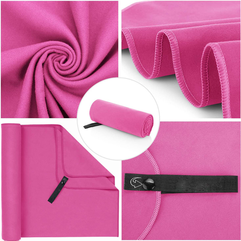 Absorbent Cheap Exercise Microfiber Sports Towel Custom Foldable Yoga Mat Towel