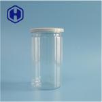 500ml Transparent Airtight Cylindrical PET Easy Open Can For Dry Fruit Wholesale
