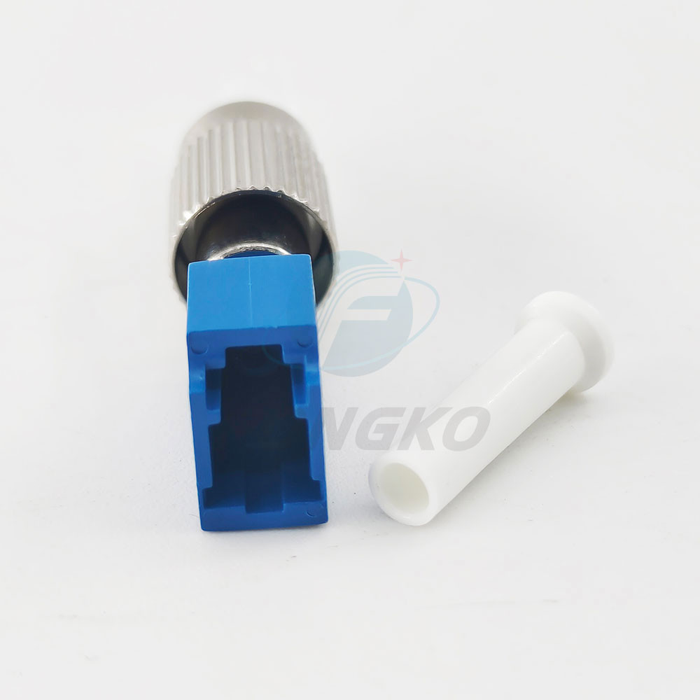 Hybrid Fiber Optical Coupler FC / UPC Male To LC / UPC Female Adapter