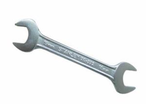 China Steel Plated Portable Flexible Stamped Open End Wrench Hex Flat Spanners Hardware Tools on sale