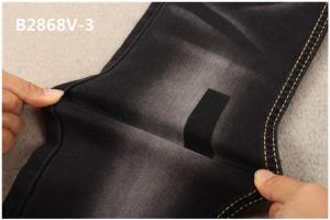 Wholesale 9.3 Oz Skinny Jeans Black Sulphur Dyed Woven Denim Fabric With 3 Spandex Close Fitting from china suppliers