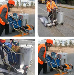 Wholesale Hand Pushing Thermoplastic Road Marking Applicator Machine from china suppliers