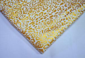 Wholesale Metallic Ink Printing Plain Cotton Fabric With Beautiful Gold Color from china suppliers