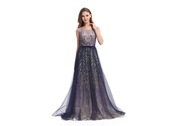 Sequin Elegant Party Dresses For Women , A - Line Sleeveless Long Sleeve Evening