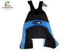 Blue Long Sleeves Printed Cycling Jerseys Custom Mens Bib Shorts Sublimation