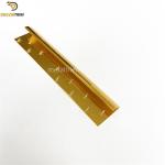 Curved Carpet Transition Strip Trim 9mm Height High Gloss Gold Color OEM