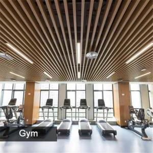 Wholesale Wood Grain Design Aluminum Metal Ceiling Extruded Box Baffle Ceiling from china suppliers