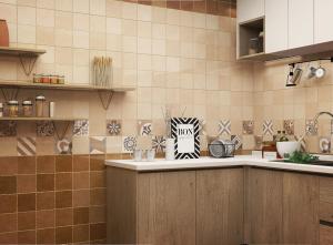 Wholesale Brown 300x600mm Ceramic Wall Tile And Durable Indoor Tiles For Kitchen Design from china suppliers