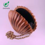 Smooth Hand Carved Wooden Clutch Bag Spacious Design for Ladies