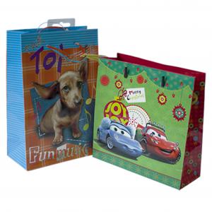 Wholesale Customize Size Recycled Paper Gift Bags CMYK printing Toy Paper Bag from china suppliers