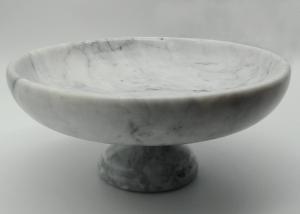 Wholesale 10 Inch Solid Stone Serving Bowl , Real Marble Fruit Bowl With Stand from china suppliers