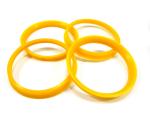 Plastic Centering Rings For Rims Yellow Color , Audi / VW Spare Parts Easy