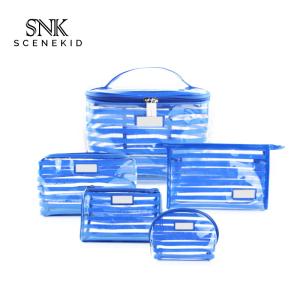 Wholesale Multi-Functional Transparent Clear Strip Pattern PVC Cosmetic Bag from china suppliers