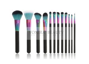 Wholesale Classic Rainbrow Ferrule Mass Level Makeup Brushes Cosmetics Set from china suppliers