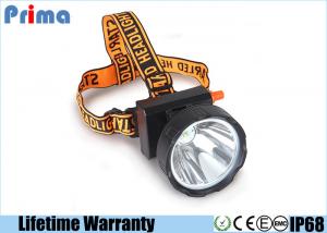 Wholesale Waterproof IP68 Rechargeable LED Miner Headlamp , 8W Coal Miners Headlamp from china suppliers