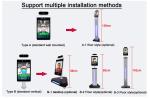 8 Inch LCD Display 800x1280 Automated Temperature Kiosk