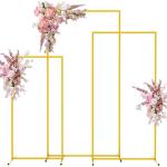 Gold Frame Event Party Balloon Backdrop Rustic Wedding Ceremony Arch Square