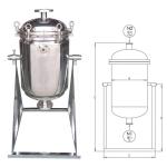 1.0Mpa Design Pressure SUS304/SUS316L Cartridge Filter Housing for Filtration