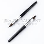 Silver Ferrule Mini Compact Lip Brush 6cm Round Pointed Lip Makeup Brush