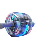 LED Display Eco Fitness Gear Ab Wheel No Wobbly Reboundable Ab Wheel Roller Set