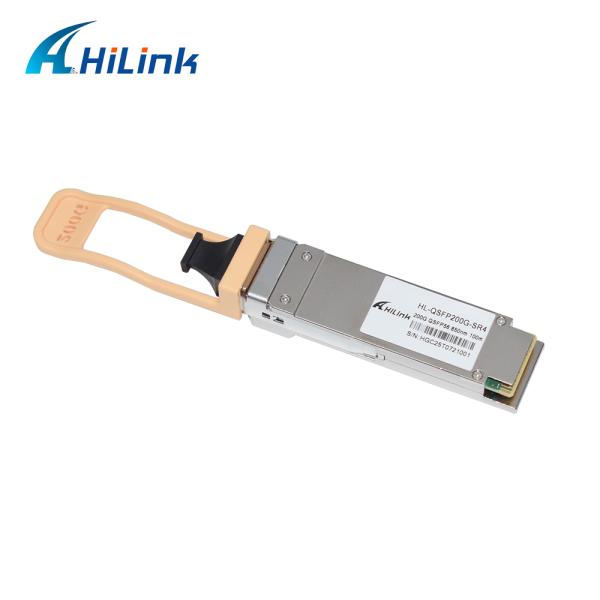 QSFP200G QSFP56 200G SR4 Hot Pluggable Optical Transceiver 70m@OM3 100m@OM4 FEC Single MPO12 Multimode Fiber RoHS complaint High Speed for 200GBASE