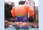 5m High Anytime Fitness Inflatable Muscle Man For GYM Outdoor Advertising N