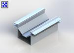 OEM / ODM Aluminum Channel Silver Anodized Industrial Aluminum Profile Customize