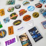 custom waterproof printing logo packaging gloss vinyl holographic custom die cut
