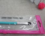 Pink Makeup PVC Zipper Bag , Hanger Ziplock Plastic Pencil Bag