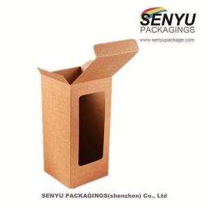 Wholesale Cardboard Kraft Paper Packaging / Recycled Doll Packaging Boxes With Window from china suppliers