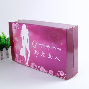 China Custom Printed Carton Packaging Boxes , Underwear Packaging Box For Women'S Bra on sale