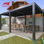 All Stainless Steel Post Of Motorized Waterproof Outdoor Garden Pergola With
