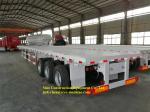 Double Speed Heavy Duty Semi Trailers 20ft 40ft Container Flat Bed Semi Trailer