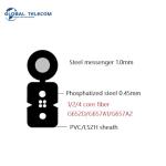 Indoor Cabling Optical Fiber Drop Cable GJXCH G625D Single Mode