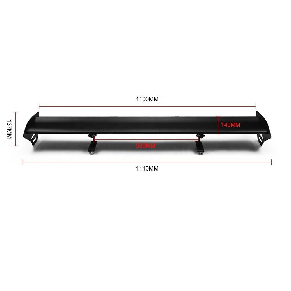 Car Modified Punch Free Universal Rear Spoiler Single Layer