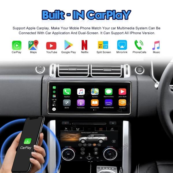12.3 Inch Android Auto Stereo For Range Rover Vogue L405 GPS Navigation Multimedia Player Wireless Carplay BT 4G