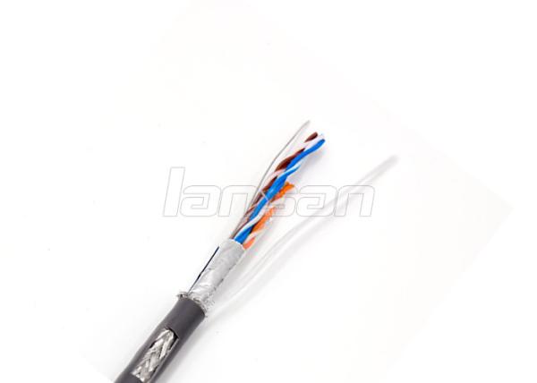 Waterproof 1000ft SFTP Cat5e Lan Cable 4P Solid Stranded Network Lan Cable
