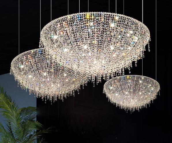 Egyptian Italian Style Light Luxury Crystal Chandelier Living Room High End