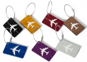 Wholesale Custom Aluminum Alloy Travel Luggage Tag With Steel String from china suppliers