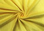 210GSM Soft 100% Polyester Embossed Pattern Micro Velvet Fabric - Yellow