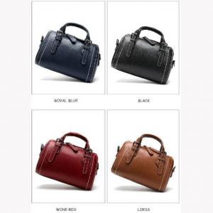 Wholesale OEM Boston Style Cow Leather Ladies Handbag With Zipper Closure from china suppliers