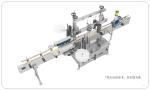 2.0KW Flat Square Round Bottles Automatic Sticker Labeling Machine Double Sided