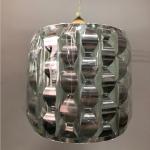 Silver And Copper Polypropylene Lampshade 40W ceiling Easy Fit