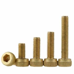 Wholesale M2.5 Brass Socket Head Screws Allen Head Machine Screws 5-30mm Length from china suppliers