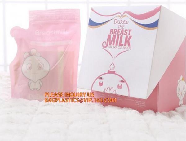 Custom Design Breast Milk Cooler Bag Liquid Safe Food Storage Bags,Customized disposable plastic baby breast milk refrig