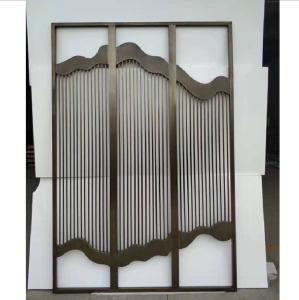 Wholesale Stainless steel portable folding doors room dividers decorative for restaurant and hotel from china suppliers