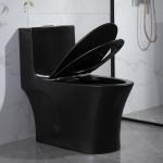 Elongated Bowl Dual Flush One Piece Toilet With Round Bowl 1.28 GPF/4.8LPF