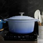 Size 21/24/26/28.5cm Enamel Cast Iron Casserole For Catering